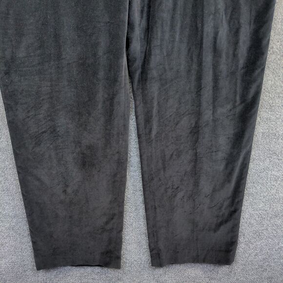 Sean John Men's Dress Pants Size 40x32 Black Flat Front Slash Pocket Cotton - Picture 7 of 10